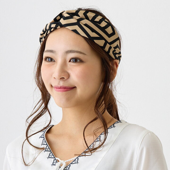 楽天市場】幾何学模様 ヘアバンド【メール便送料無料】モダン 総柄 