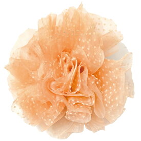 【エントリーでポイント5倍】大きめ ポンポン 飾り 卒園式 卒業式 ふわふわ 推し活 小物 アイドル ダンス 発表会 ポップな水玉 可愛い 6y シフォン ドット柄 子供 キッズ 入学式 入園式 ドレス 髪飾り ステージ 衣装 コサージュ 女の子 プレゼント 即納【メール便送料無料】