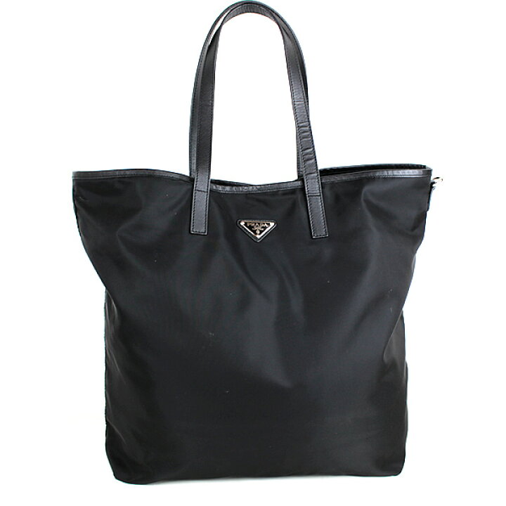 楽天市場】プラダ トートバッグ ハンドバッグ ナイロン 黒 ブラック 美  