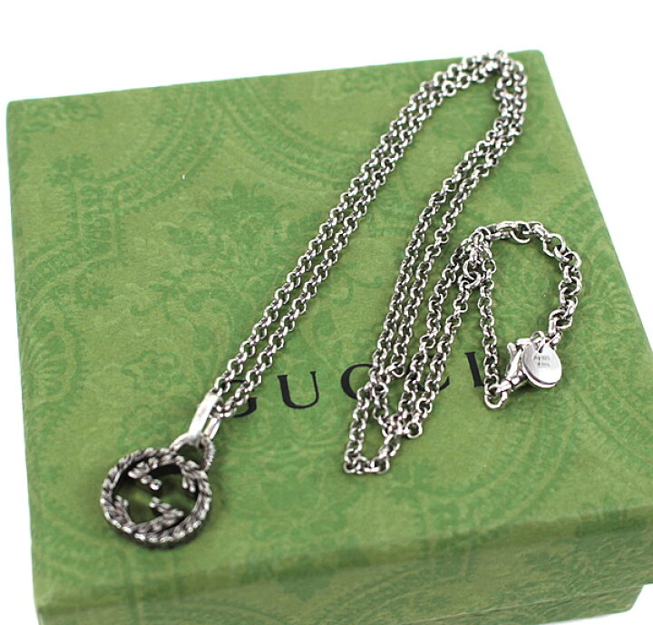 楽天市場】グッチ ネックレス シルバー GG柄 新品同様 美品 GUCCI  