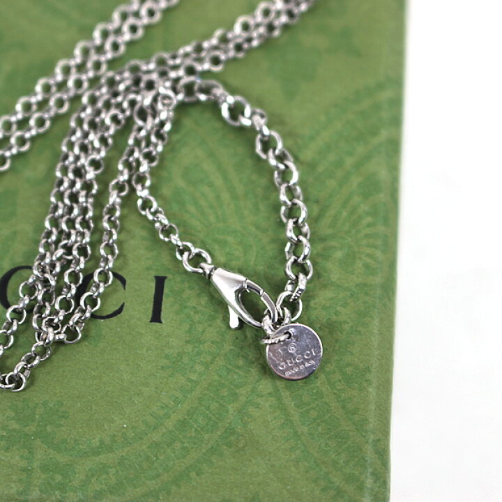 楽天市場】グッチ ネックレス シルバー GG柄 新品同様 美品 GUCCI  