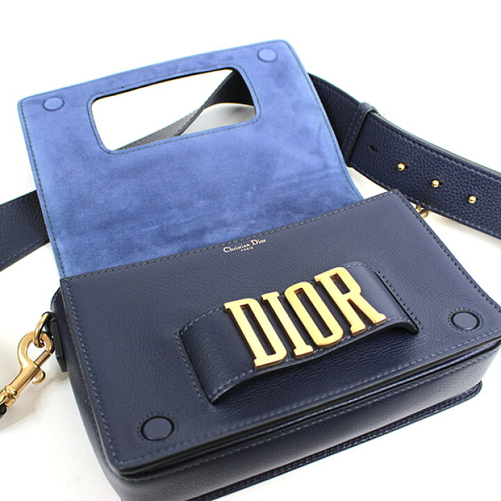 楽天市場】クリスチャンディオール DIOR ショルダーバッグ ネイビー 美  