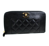 楽天市場】chanel ラウンドファスナー 長財布 黒の通販 