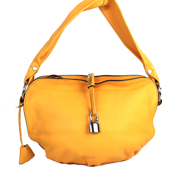 セリーヌ ワンショルダーバッグ トートバッグ ハンドバッグ 美品 アクセサリーポーチ イエロー 黄色 q946のサムネイル