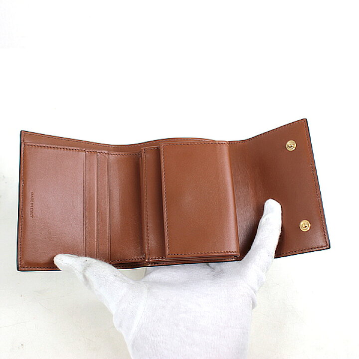 楽天市場】セリーヌ 三つ折り財布 ミニ財布 ブラウン CELINE 極美品  