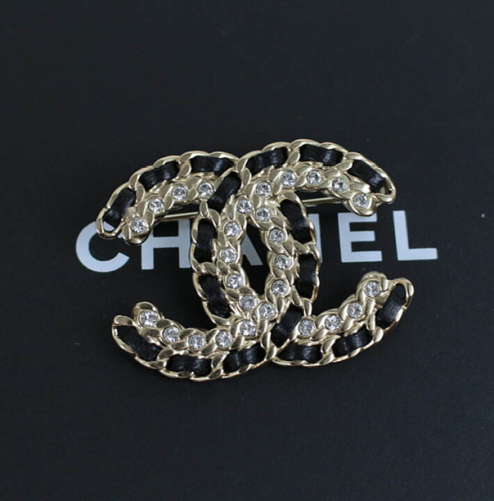 楽天市場】シャネル ブローチ CHANEL ココマーク シャンパンゴールド  