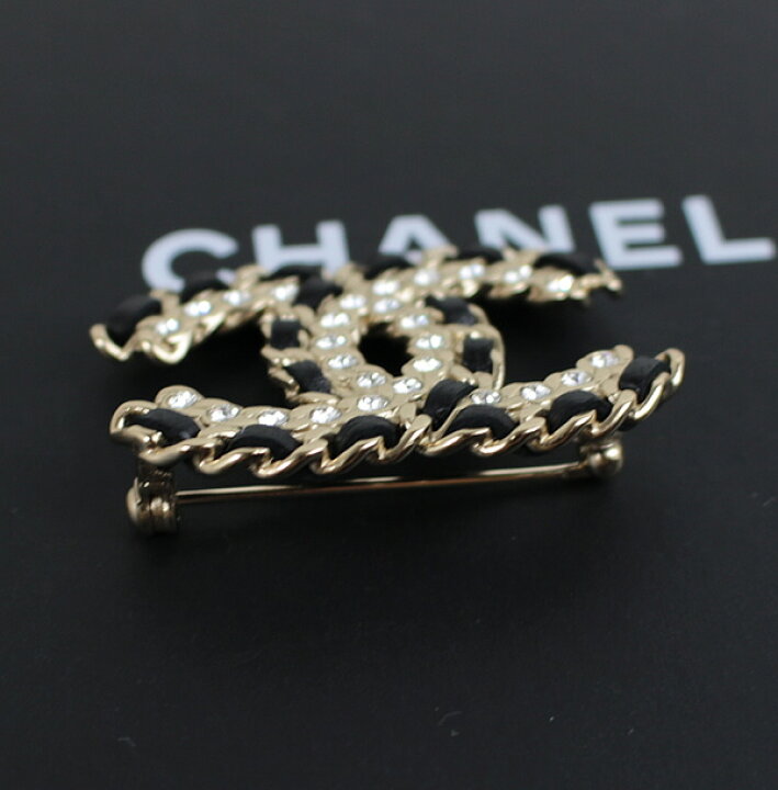 楽天市場】シャネル ブローチ CHANEL ココマーク シャンパンゴールド  