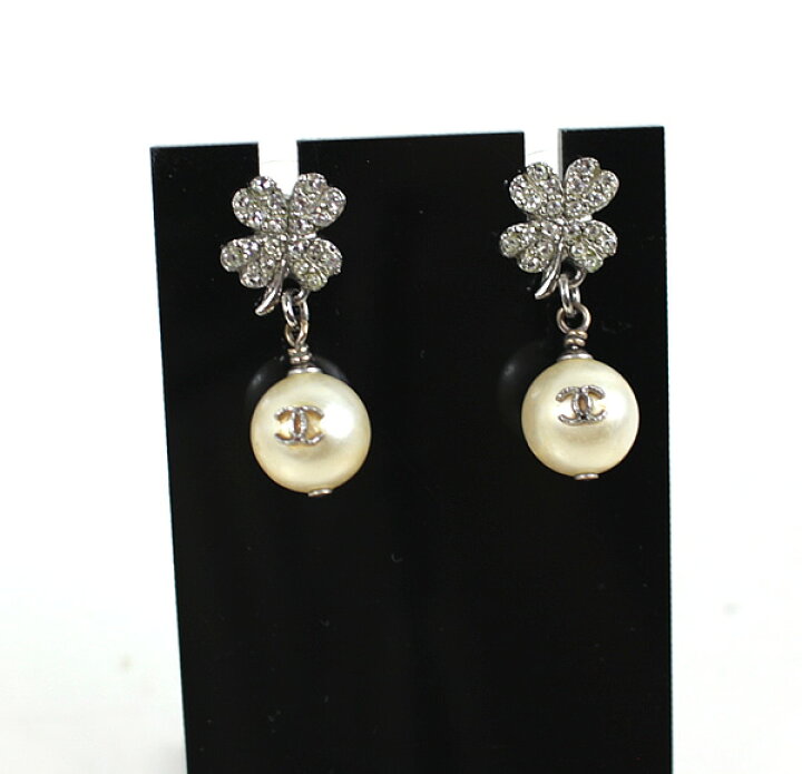 楽天市場】シャネル ピアス ココマーク シルバー フェイクパール  