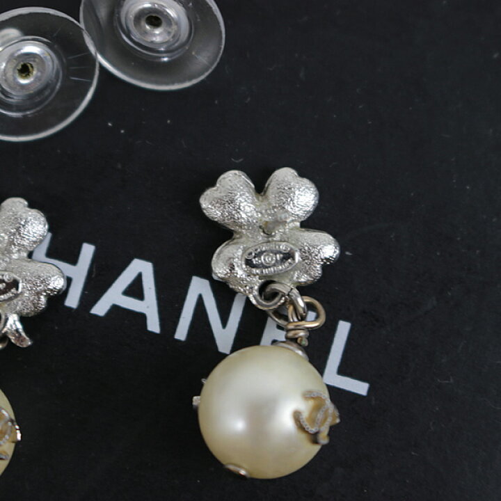 楽天市場】シャネル ピアス ココマーク シルバー フェイクパール  