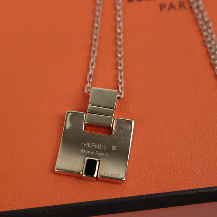 楽天市場】エルメス HERMES アイリーン Hネックレス ペンダント Hロゴ 