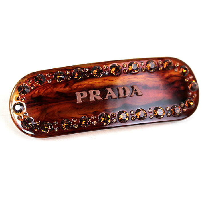 楽天市場】プラダ バレッタ ヘアピン ヘアアクセサリー PRADA 美品 