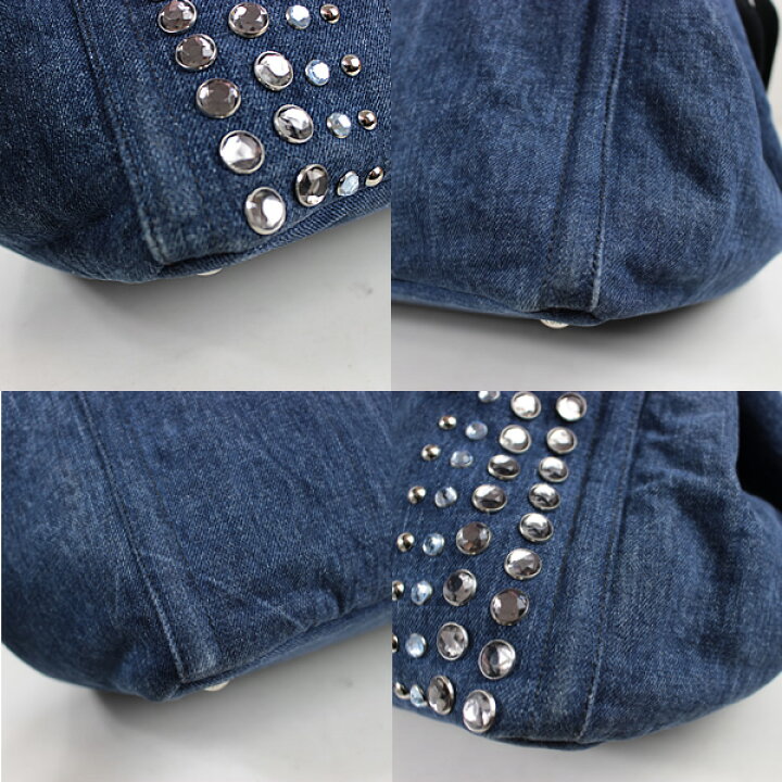 楽天市場】プラダ トートバッグ ハンドバッグ デニム PRADA カナパ  