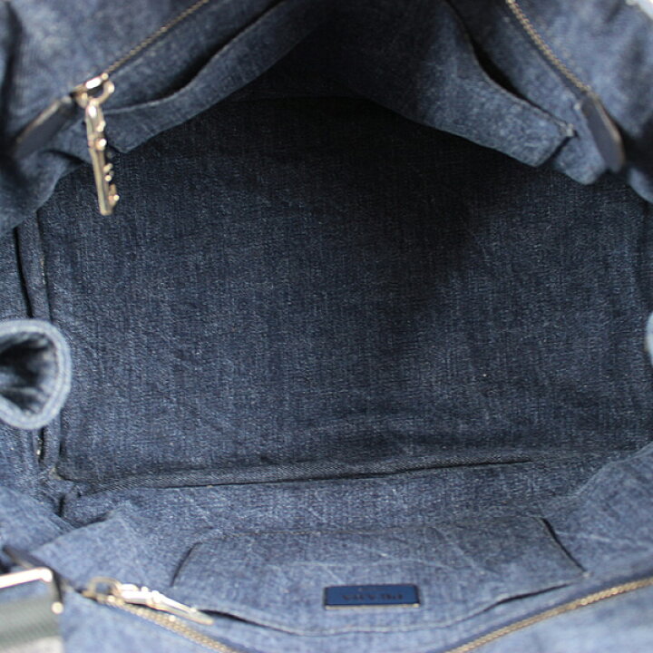 楽天市場】プラダ トートバッグ ハンドバッグ デニム PRADA カナパ  