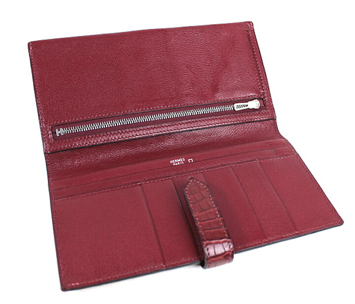 楽天市場】エルメス 長財布 ベアン クラシック クロコ アリゲーター  