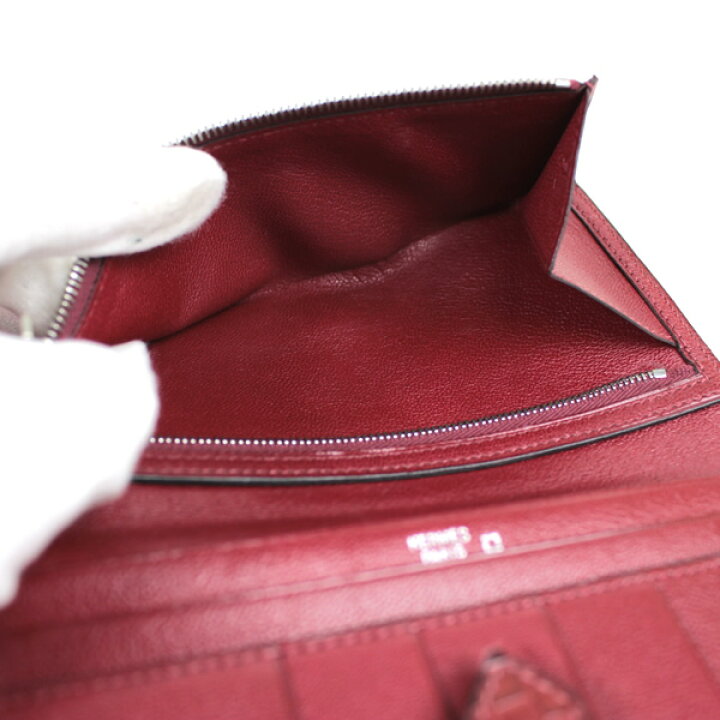 楽天市場】エルメス 長財布 ベアン クラシック クロコ アリゲーター 