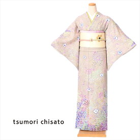 【レンタル】 ツモリチサト tsumori chisato 訪問着 レンタル 着物レンタル レンタル着物 着物 正絹訪問着レンタルフルセット8AD304 正絹 レンタル訪問着 お呼ばれレンタル 薄紫 サンドストーム 150cm～170cm位まで 足袋プレゼント