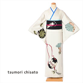 【レンタル】 ツモリチサト tsumori chisato 訪問着 レンタル 着物レンタル レンタル着物 正絹訪問着レンタルフルセット 着物 レンタル訪問着 正絹 お呼ばれ 結婚式 パーティ 入学式 七五三 アイボリー 女優 150cm～170cm位まで 足袋プレゼント 8AD310