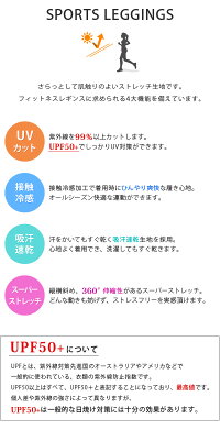 【日本製】【3分丈or5分丈】紫外線99%以上カット!吸汗速乾&接触冷感機能付きのスーパーストレッチフィットネス用レギンス/スパッツハーフ丈マラソンウォーキングヨガラッシュガードUVカットレディースインナー紫外線対策433745433746*3