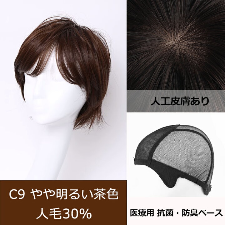 楽天市場】【返品交換OK！送料無料】医療用 人毛ウィッグ 人毛 フル  