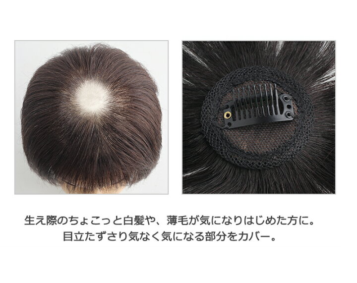 楽天市場】人毛 ポイントウィッグ 部分ウィッグ 人毛 ウィッグ かつら 