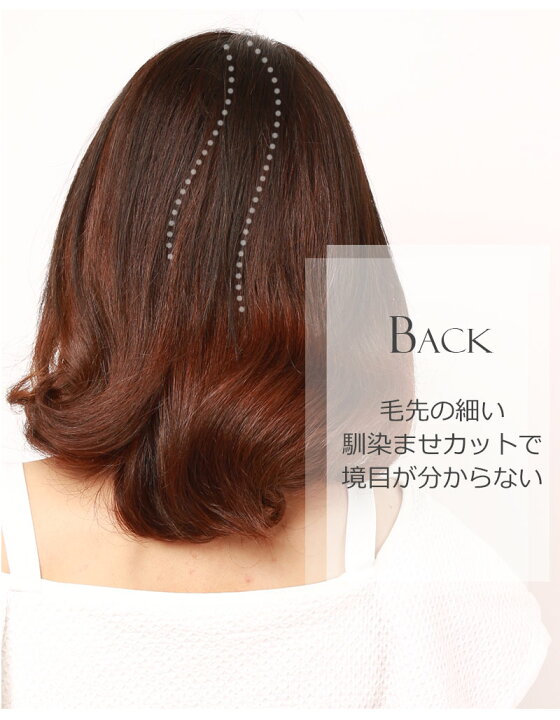楽天市場】【返品交換OK！送料無料】人毛 部分ウィッグ【25cm】【楽天  