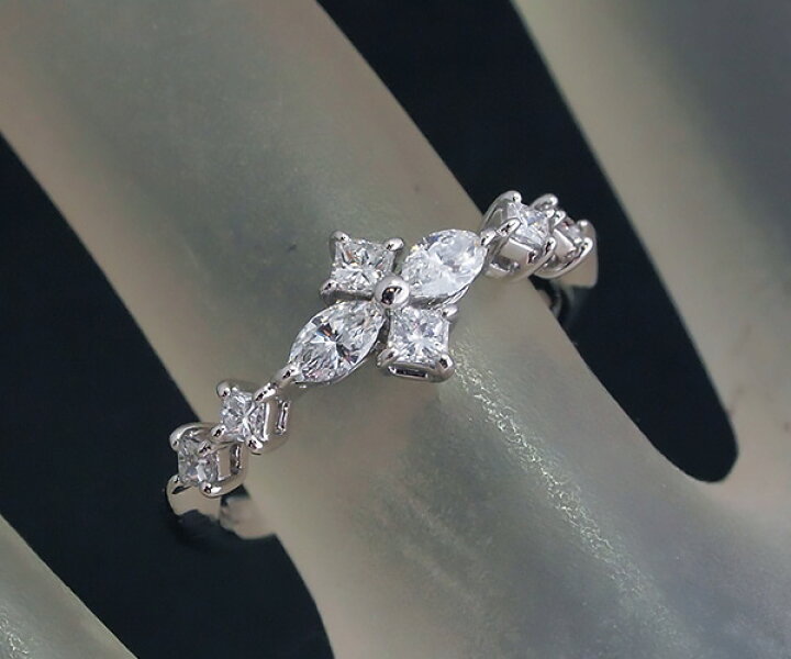 楽天市場】【中古】諏訪「SUWA」ダイヤモンド リング Pt950【質屋  