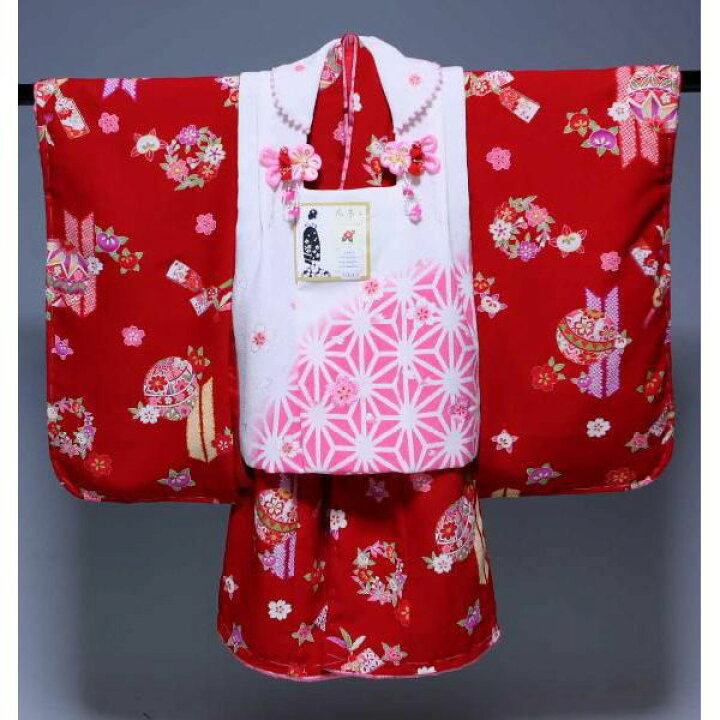 楽天市場】花夢二 七五三被布セット 三歳用三ッ身 1003 : 今川屋呉服店 