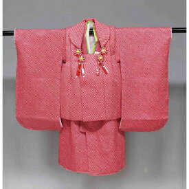 正絹　総絞り（本絞り）　七五三　被布セット　三歳用三ッ身　極上品 TA001