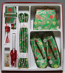 七五三 はこせこセット 草履サイズ21cm 箱傷みあり T8106 アウトレッ