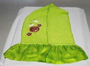 七五三子供用正絹総絞り帯揚げ 刺繍 極上品 2002 クリックポスト発送 送料無料