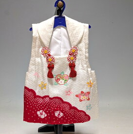 正絹七五三　三歳用　被布　単品　一部本絞り　271