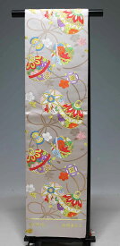 正絹西陣七五三　子供用袋帯　全通柄　上質品　 七歳　822