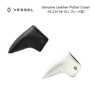 ベゼル ジェニュイン レザー パターカバー HC23118 ブレード型 ピン型 Vessel Genuine Leather Putter Cover 2023年継続モデル