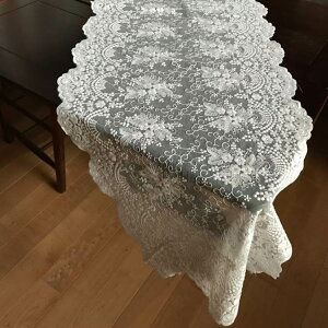 【クーポンで10%OFF★ハロウィンSALE】 table de fleurs テーブル ドゥフルール テーブルランナー 42×150 【アンティーク調 ヨーロピアン クラシック エレガント レース ファブリック インテリア キ