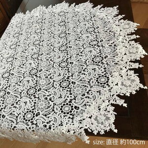 �y�N�[�|����6/1(��)9:59�܂Łz Fee blanche�t�B�u�����V�F �e�[�u���N���X 100cmRD �y���R�R�� Rococo �A���e�B�[�N�� ���[���s�A�� �N���V�b�N �G���K���g ���[�X �t�@�u���b�N �C���e���A�G�݁z