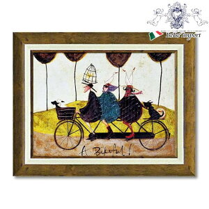 【クーポンで9%OFF★ハロウィンSALE】 サム トフト 「 バイクフル! 」 額絵 インテリア雑貨 エレガント 作家 壁掛け