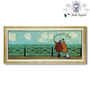 【クーポンで9%OFF★ハロウィンSALE】 サム トフト 「 彼女の好きなハート雲 」 インテリア雑貨 アート額 アートフレーム 壁掛け