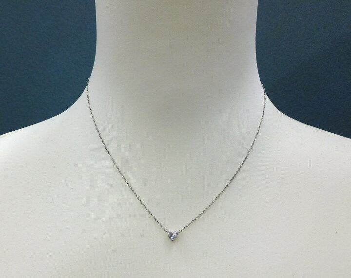 楽天市場】新品未使用 ハートモチーフ PT900 0.303ct 1.6g プラチナ 
