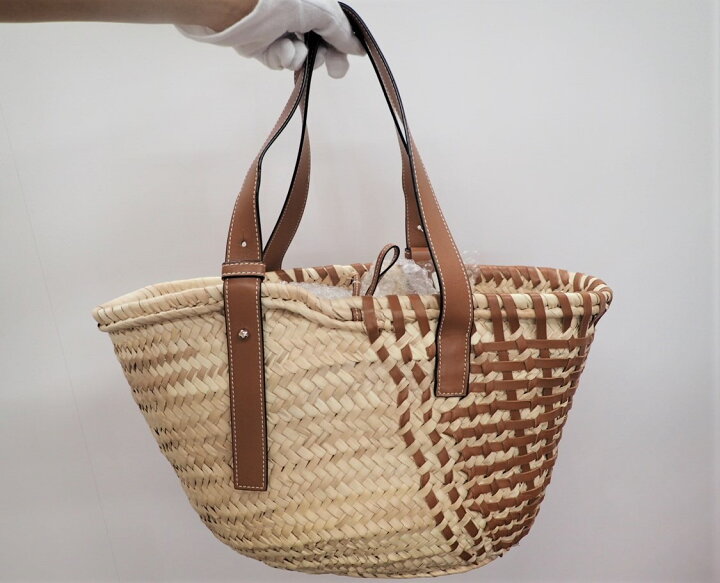 楽天市場】【中古】 LOEWE ロエベ バスケットバッグ ミディアム かご  