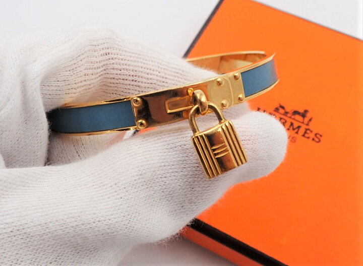 楽天市場】【中古】 エルメス バングル ケリー 鍵モチーフ カデナ付き 