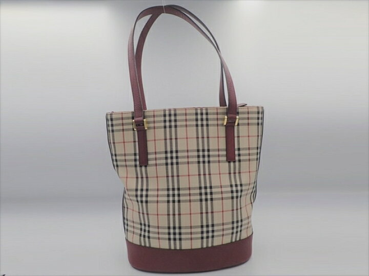 楽天市場】【中古】 BURBERRY バーバリー バケツ型 トートバッグ  
