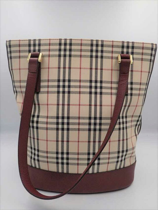 楽天市場】【中古】 BURBERRY バーバリー バケツ型 トートバッグ  