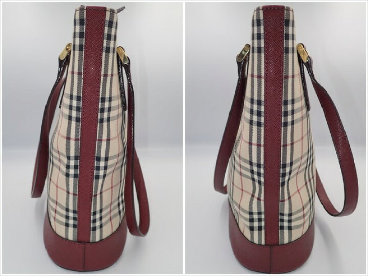 楽天市場】【中古】 BURBERRY バーバリー バケツ型 トートバッグ 