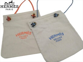 【中古】 HERMES エルメス　アリーヌ　ミニ PM　キャンバス　バッグ　水色　Vintage ヴィンテージ 【送料無料】