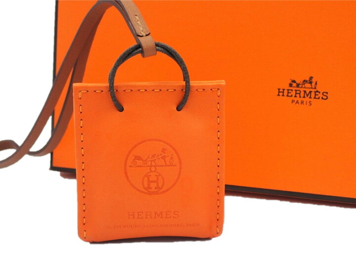 楽天市場】【中古】HERMES エルメス サックオランジュ バッグチャーム 