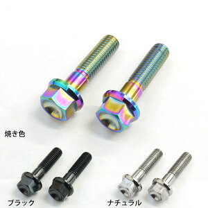 CRF250L MD44 MD47用 64チタン製 フロント キャリパー マウント ボルト 2本セット チタンボルト 焼き色/ナチュラル/ブラック Ti-6Al-4V