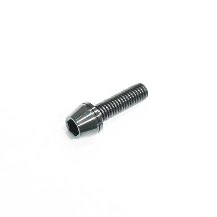 64チタン合金ボルト M5×18mm P0.8 6本セット ワッシャー付き テーパーキャップ ゆうパケット対応 焼き色有り Ti-6Al-4V ファッション 64チタン合金ボルト M5×18mm P0.8 6本セット ワッシャー付き テーパーキャップ ゆうパケット対応 焼き色有り Ti-6Al-4V ファッション