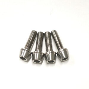64�`�^���{���g �e�[�p�[�L���b�v M5 × 18mm P0.8 4�{�Z�b�g ���b�V���[�t�� �Ă��F�Ȃ� Ti - 6Al - 4V Titanium �X�e���{���g �X�e���X�N�����[