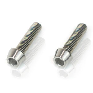 64チタンボルト テーパーキャップ M6 × 25mm P1.0 焼き色なし Ti - 6Al - 4V Titanium 64チタン合金