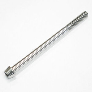 64チタンボルト テーパーキャップ M6 × 85mm P1.0 焼き色なし Ti - 6Al - 4V Titanium 64チタン合金